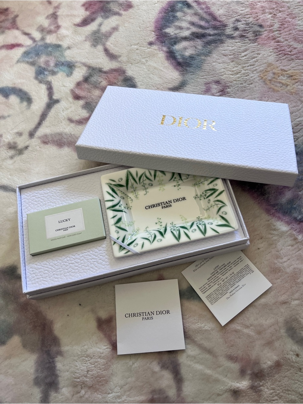 BRAND NEW Christian Dior Lucky Soap and Dish